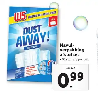 Lidl W5 Navulverpakking afstofset aanbieding