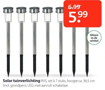 Pets Place Solar tuinverlichting 36.5 cm aanbieding