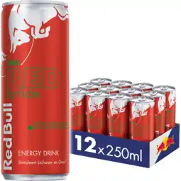 Jumbo Red Bull Energy Drink Watermeloensmaak The Red Edition 12 x 250 ml aanbieding