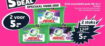 Trekpleister Ariel wasmiddel pods All-in-1 aanbieding