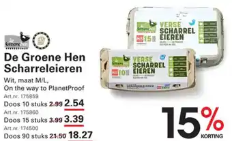 Sligro De Groene Hen Scharreleieren aanbieding