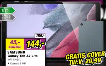 EP Samsung Galaxy Tab A7 Lite Wifi Zwart aanbieding