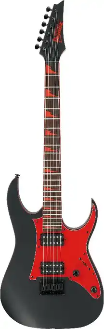 Bax-Music Ibanez Gio GRG131DX Black Flat elektrische gitaar aanbieding