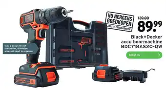 GAMMA Black+decker accu boormachine bdc718as20-qw aanbieding