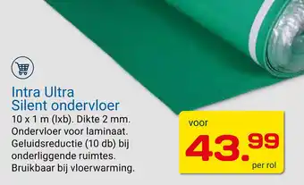 Kluswijs Intra ultra silent ondervloer aanbieding