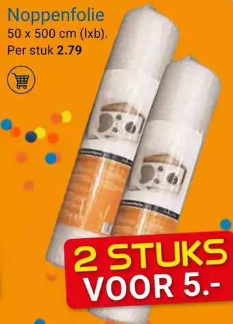 Kluswijs Noppenfolie 50x500 cm aanbieding