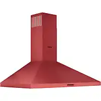 Bol.com Wiggo WE-A930P(R) - Wandschouw Afzuigkap - 90cm - Rood - A Clas aanbieding