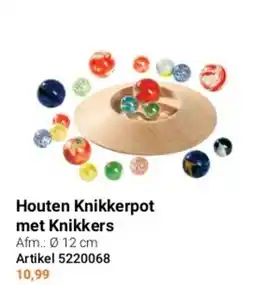 Lobbes Houten knikkerpot met knikkers aanbieding