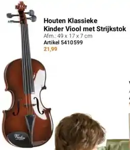 Lobbes Houten klassieke kinder vool met strijkstok aanbieding