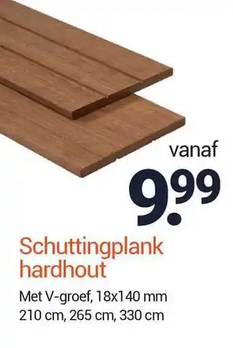 Inter Chalet Schuttingplank hardhout aanbieding