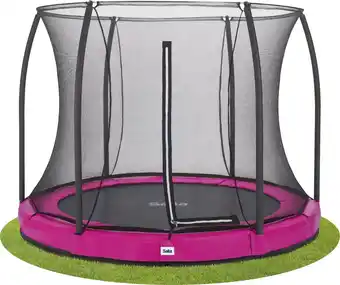 Bol.com Salta Comfort Edition Ground - inground trampoline met veiligheidsnet - ø 213 cm - Roze aanbieding