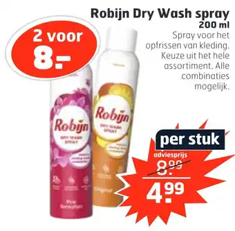 Trekpleister Robijn dry wash spray 200 ml aanbieding