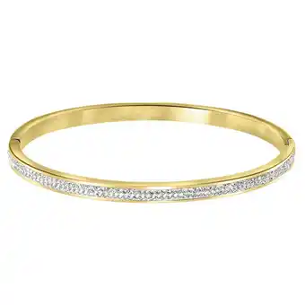 Lucardi Guess stalen goldplated bangle armband kristal aanbieding