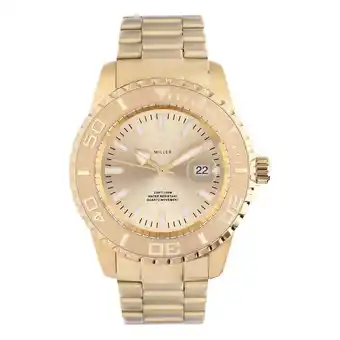 Lucardi Marlow Miller horloge met goudkleurige stalen band aanbieding