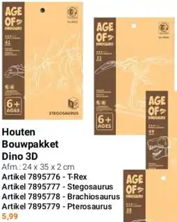 Lobbes Houten Bouwpakket Dino 3D aanbieding