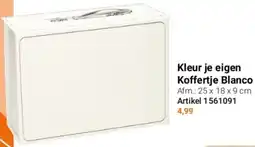 Lobbes Kleur je eigen Koffertje Blanco aanbieding