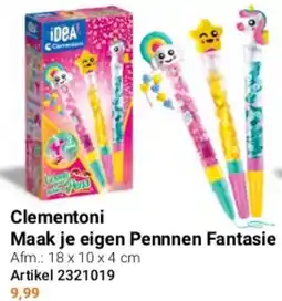 Lobbes Clementoni Maak je eigen Pennnen Fantasie aanbieding