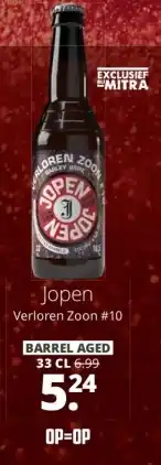 Mitra Jopen Verloren Zoon #10 aanbieding