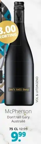 Mitra McPherson Don't tell Gary aanbieding
