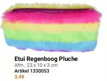 Lobbes Etui Regenboog Pluche aanbieding