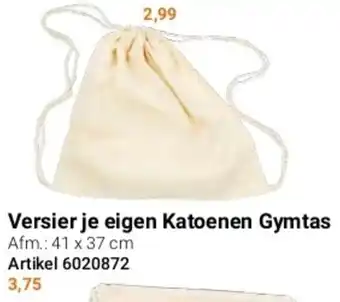 Lobbes Versier je eigen Katoenen Gymtas aanbieding