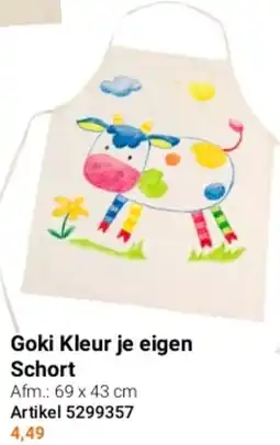 Lobbes Goki Kleur je eigen Schort aanbieding