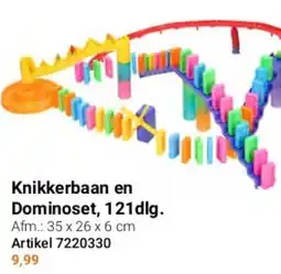 Lobbes Knikkerbaan en Dominoset, 121dlg. aanbieding