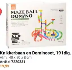 Lobbes Knikkerbaan en Dominoset, 191dlg. aanbieding