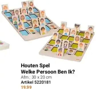 Lobbes Houten Spel Welke Persoon Ben Ik? aanbieding