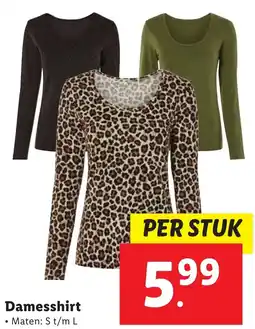 Lidl Damesshirt aanbieding