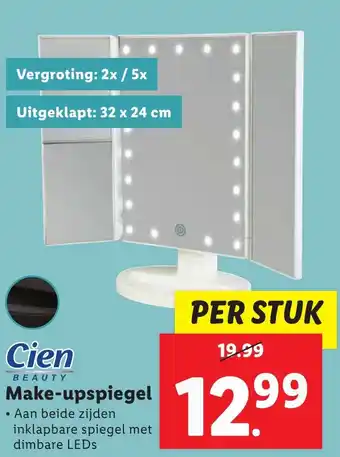 Lidl Cien beauty Make-upspiegel aanbieding