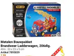 Lobbes Metalen Bouwpakket Brandweer Ladderwagen, 206dlg. aanbieding