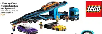 Lobbes LEGO City 60408 Transportvoertuig met Sportauto's aanbieding