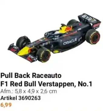 Lobbes Pull Back Raceauto F1 Red Bull Verstappen, No.1 aanbieding