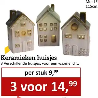 Tuincentrum de Driesprong Keramieken huisjes aanbieding