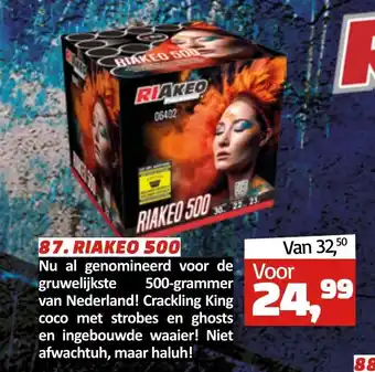 Tuincentrum de Driesprong 87. RIAKEO 500 aanbieding