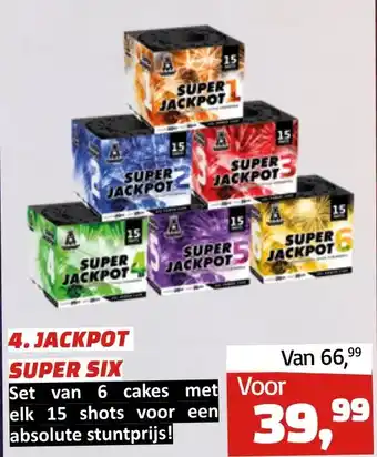 Tuincentrum de Driesprong 4.JACKPOT SUPER SIX aanbieding