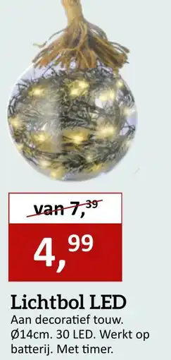 Tuincentrum de Driesprong Lichtbol LED aanbieding