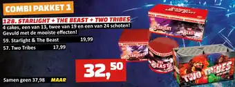 Tuincentrum de Driesprong COMBI PAKKET 1 128. STARLIGHT + THE BEAST + TWO TRIBES aanbieding