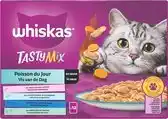 Bol.com Whiskas Kattenvoer - Adult 1+ - Tasty Mix - Vis in Saus - 48x85g aanbieding