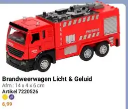 Lobbes Brandweerwagen Licht & Geluid aanbieding