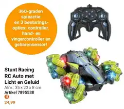 Lobbes Stunt Racing RC Auto met Licht en Geluid aanbieding