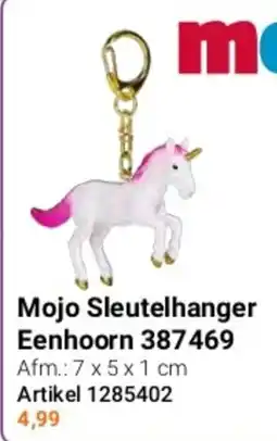 Lobbes Mojo Sleutelhanger Eenhoorn 387469 aanbieding