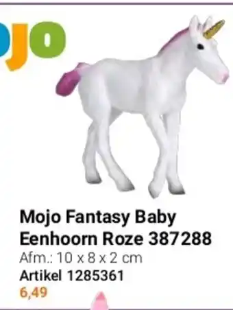 Lobbes Mojo Fantasy Baby Eenhoorn Roze 387288 aanbieding