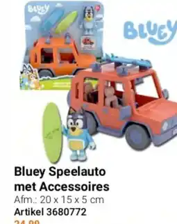 Lobbes Bluey Speelauto met Accessoires aanbieding