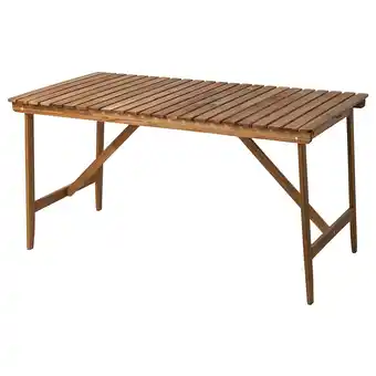 IKEA Askholmen Tafel, buiten, donkerbruin, 143x75 cm aanbieding