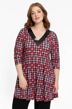 Wehkamp YOEK tuniek met all over print rood aanbieding