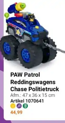 Lobbes PAW Patrol Reddingswagens Chase Politietruck aanbieding