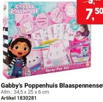 Lobbes Gabby's Poppenhuis Blaaspennenset aanbieding