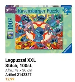 Lobbes Legpuzzel XXL Stitch, 100st. aanbieding